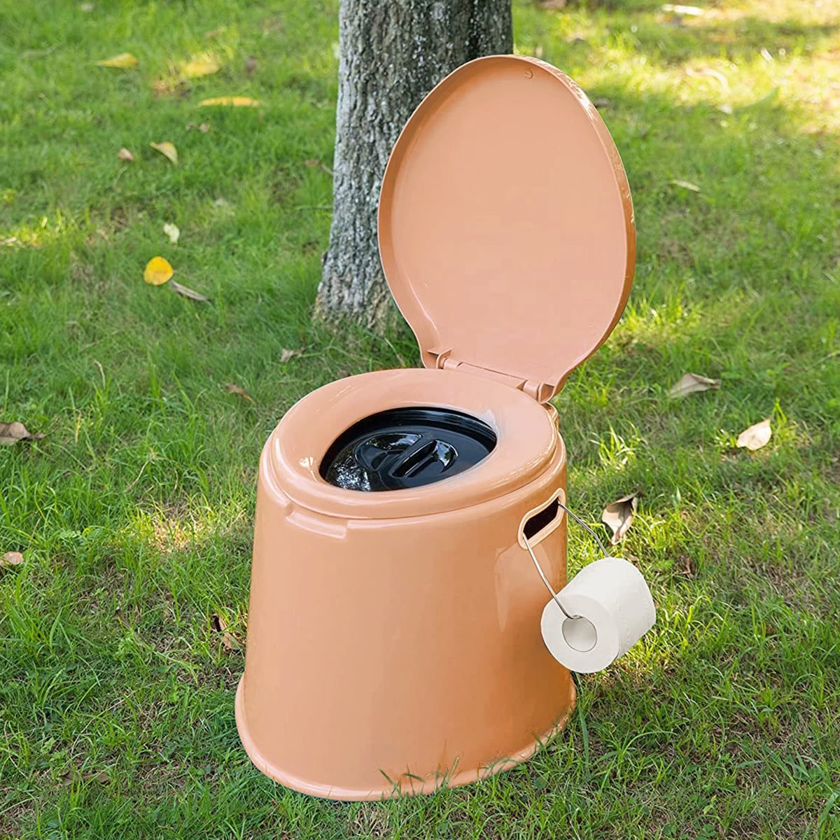14'' Height Portable Travel Toilet Lightweight Camping Toilet with ...