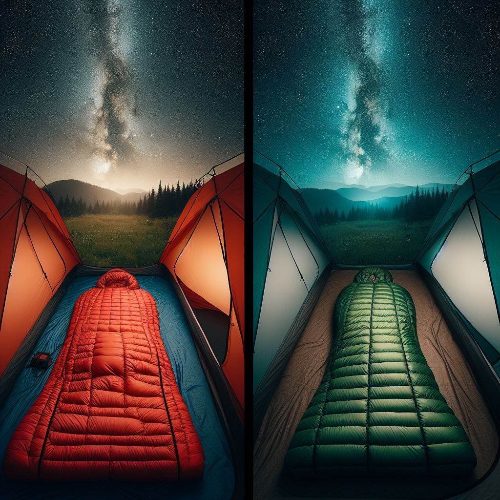 down vs synthetic sleeping bags test for 2024 by outdoor tech lab