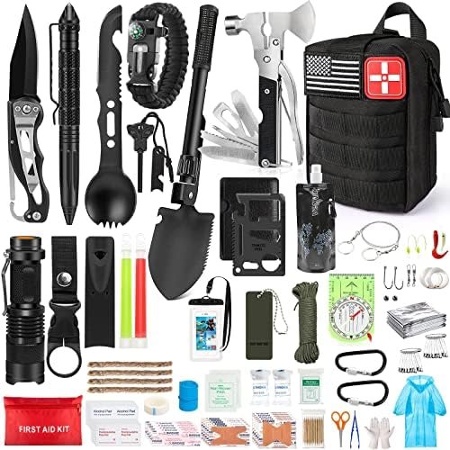 Emergency Survival Kit and First Aid Kit, Professional Grade