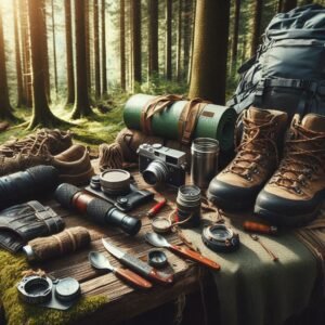 Sleeping gear for adventure and other top outdoor gear laid out.