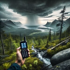 Emergency response sat phone used in the outback