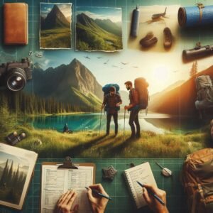 Image in a wilderness setting while preparing the outdoor tech lab backpacking checklist for 2025.