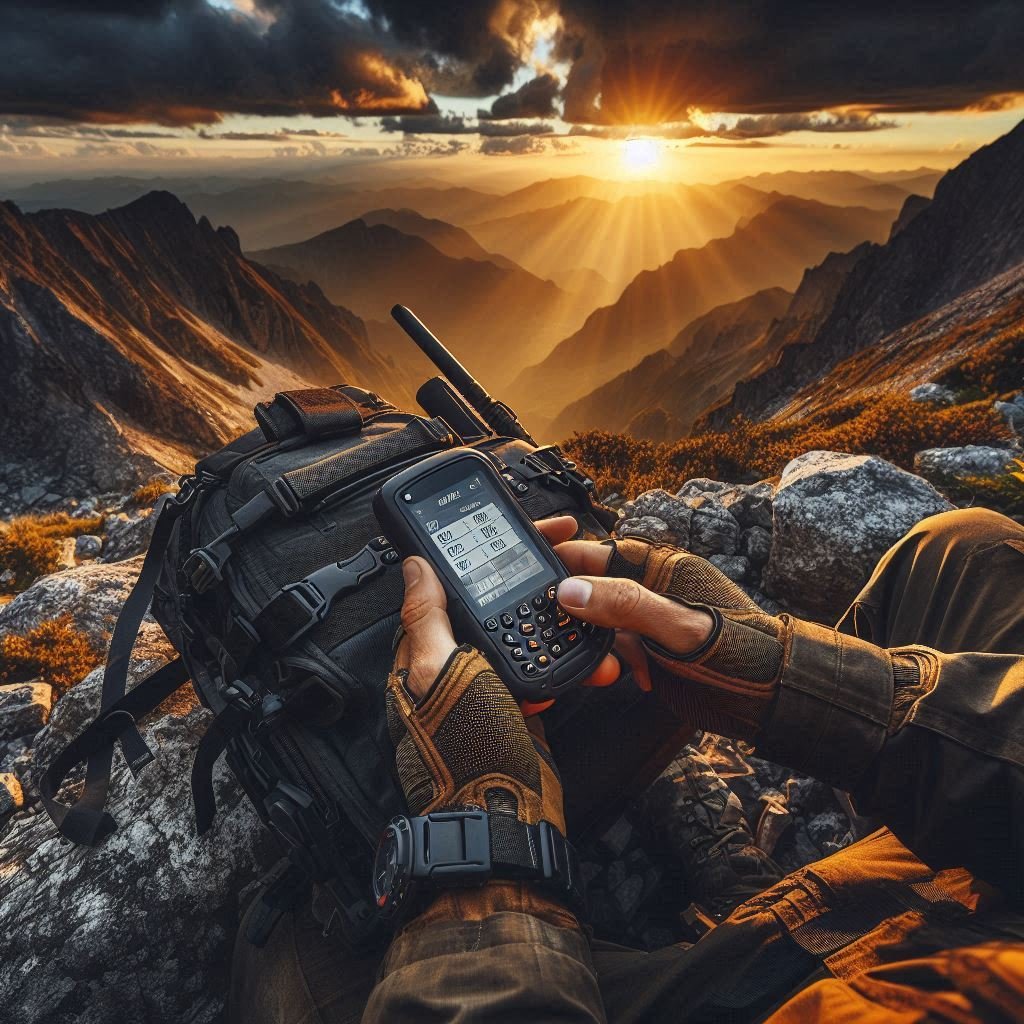 Off-grid communication device in wilderness setting for emergency connectivity