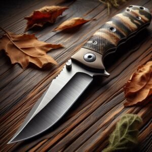 TOPS knives Camp Creek premium hunting knife with camo G10 handle and S35VN steel