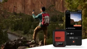 Garmin inReach messenger plus being used in the outdoors for testing and review