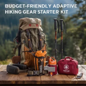 Budget adaptive hiking gear starter kit under $500 for wheelchair users and disabled hikers