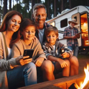 Family receiving satellite messages during camping trip using Garmin inReach vs ZOLEO communicators