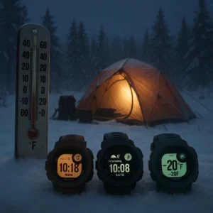 Best GPS watch winter testing in Michigan showing cold weather performance comparison