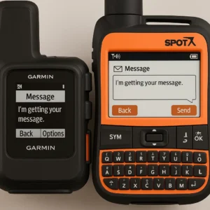 User interface comparison - Garmin inReach vs SPOT screen and controls analysis