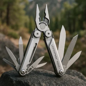 Leatherman Wave+ multitool showing external-access tools and build quality, rated best multitool hiking enthusiasts choose