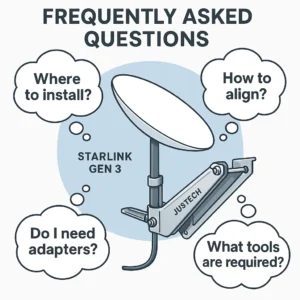 Starlink Gen 3 mount installation FAQ and common questions