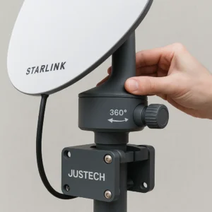 Attaching Starlink Gen 3 to Justech mount with full adjustment range