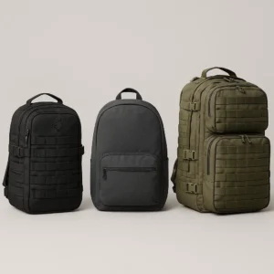 Size comparison showing the Wolf Tactical Backpack next to other common packs.