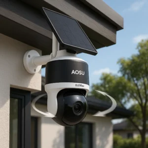 AOSU D1 Max solar security camera with 360 PTZ and no subscription fees
