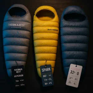 Best ultralight sleeping bags for 2025 including Therm-a-Rest Hyperion and Sea to Summit Spark premium options