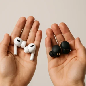 Choosing between AirPods Pro 2 and Sony WF-1000XM5 - best wireless earbuds buying decision for 2025