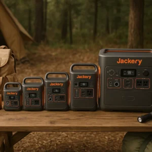 Complete Jackery portable power station lineup - all 7 models from 290Wh to 3,024Wh compared