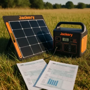 Jackery solar bundle qualifies for 30% federal tax credit - portable power station with solar panel