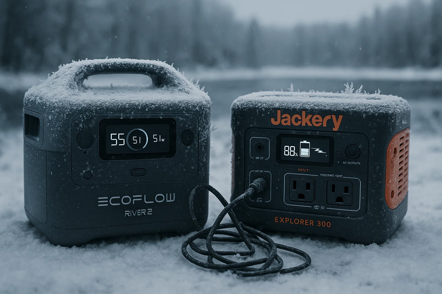 EcoFlow RIVER 2 vs Jackery Explorer 300: Best Winter Pick