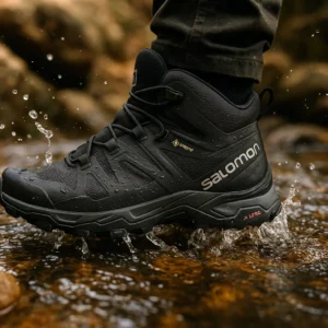 Salomon X Ultra 4 Gore-Tex waterproofing in creek crossing test