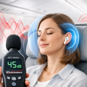 Apple AirPods Pro 3 review demonstrating 2x improved active noise cancellation during airplane flight test