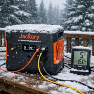 Jackery HomePower 3600 Plus field-tested in Northern Michigan winter at 5°F during 19-hour power outage