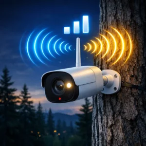 Reolink Go PT Ultra maintaining 4G LTE cellular connection in remote rural forest area without WiFi