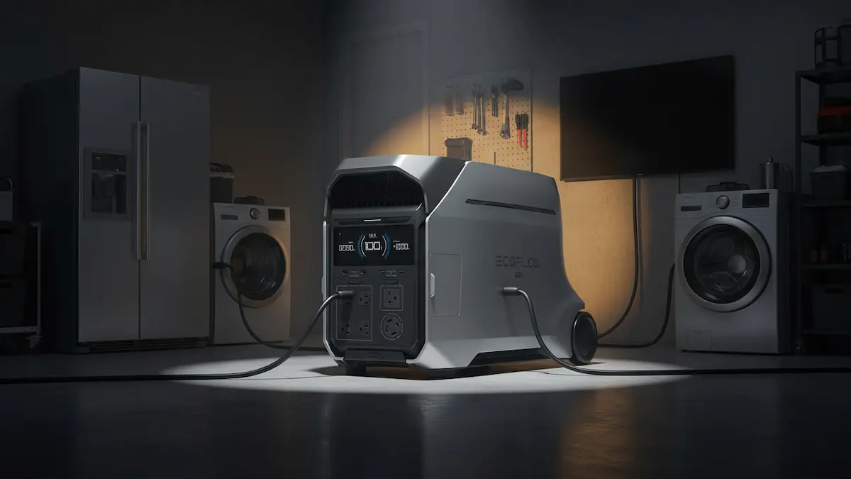 EcoFlow DELTA Pro 3 portable power station home backup testing by Outdoor Tech Lab Northern Michigan