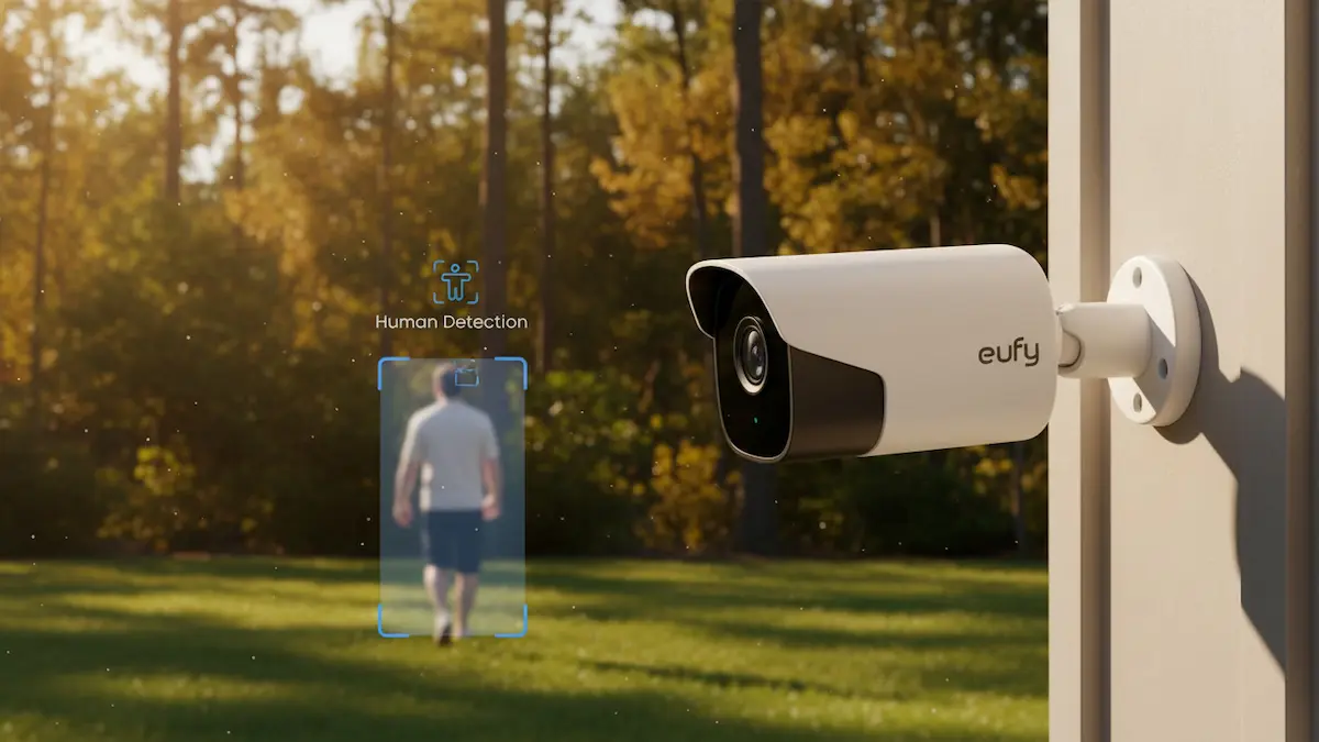 eufy eufyCam C37 360 degree AI tracking pan tilt outdoor security camera field test Northern Michigan Outdoor Tech Lab