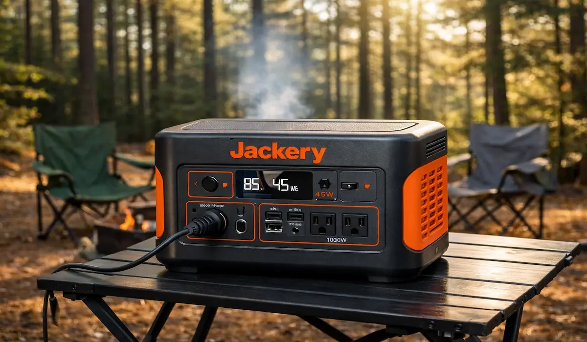 Jackery Explorer 1000 v2 and Bluetti AC200L LFP power stations for off-grid solar setup Northern Michigan